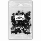 Kit Terminal Pré-isolado Tubular Duplo 6mm² | Preto | 100 Peç